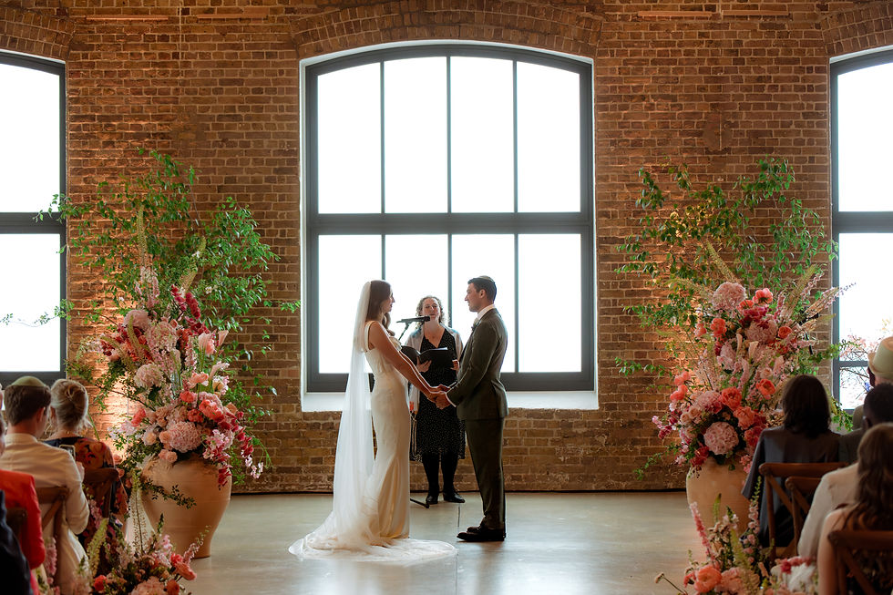 MODERN SUNSET  WEDDING VIBES AT TRINITY BUOY WHARF IN LONDON