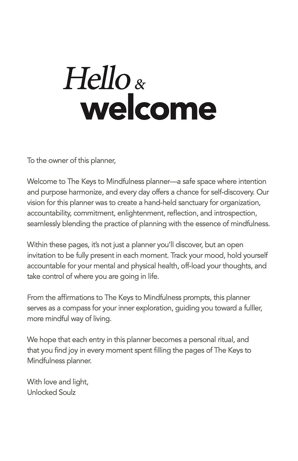 Thumbnail: The Keys to Mindfulness Planner