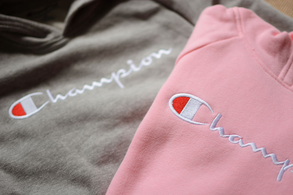 縮圖：Champion Embroidered Logo Girls Fleece Hoodie