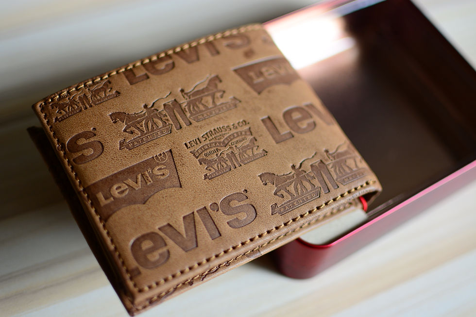 縮圖：Levi's Engrave Logo Leather Wallet