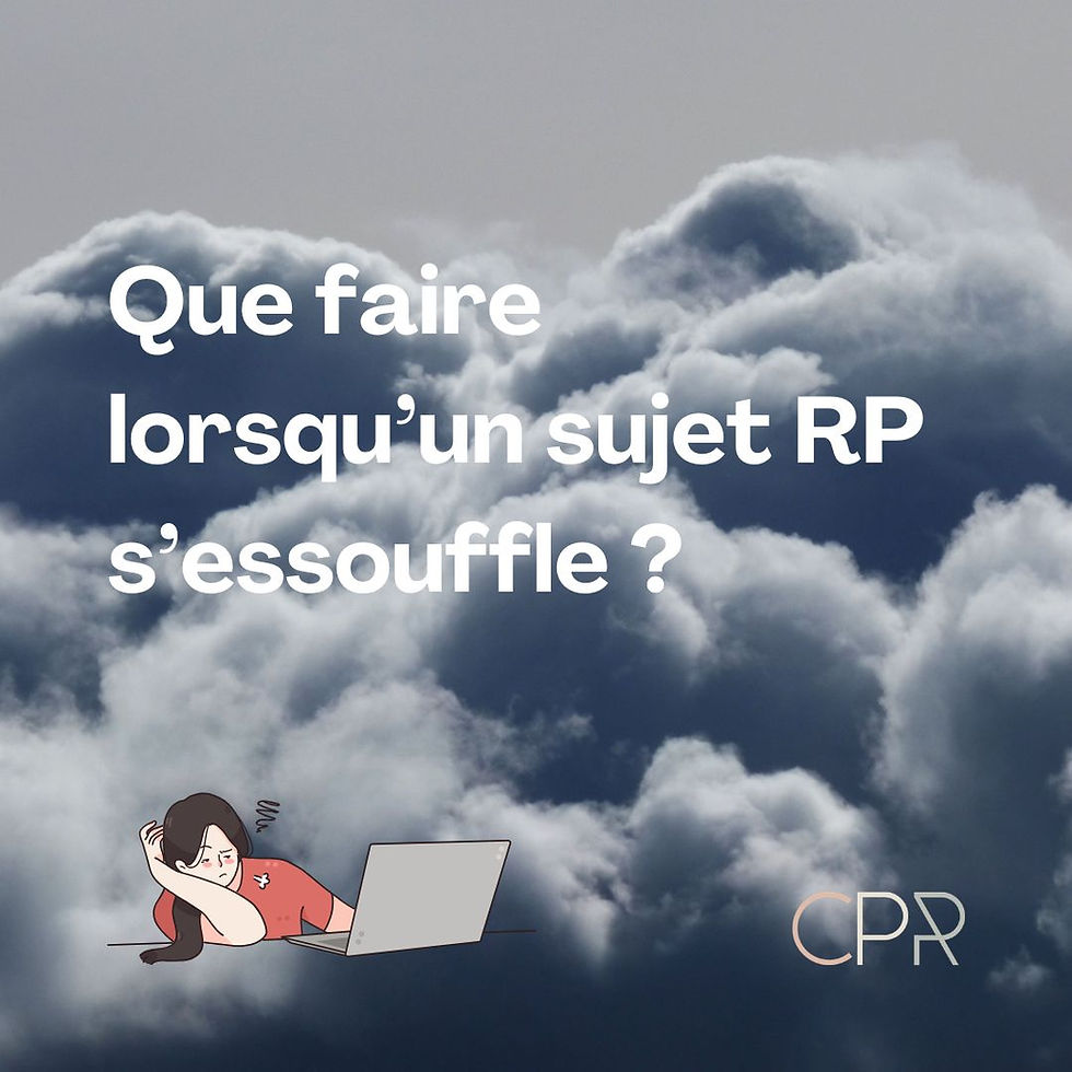 Le sujet envoyé aux médias finit par s'essouffler, est-ce normal ?