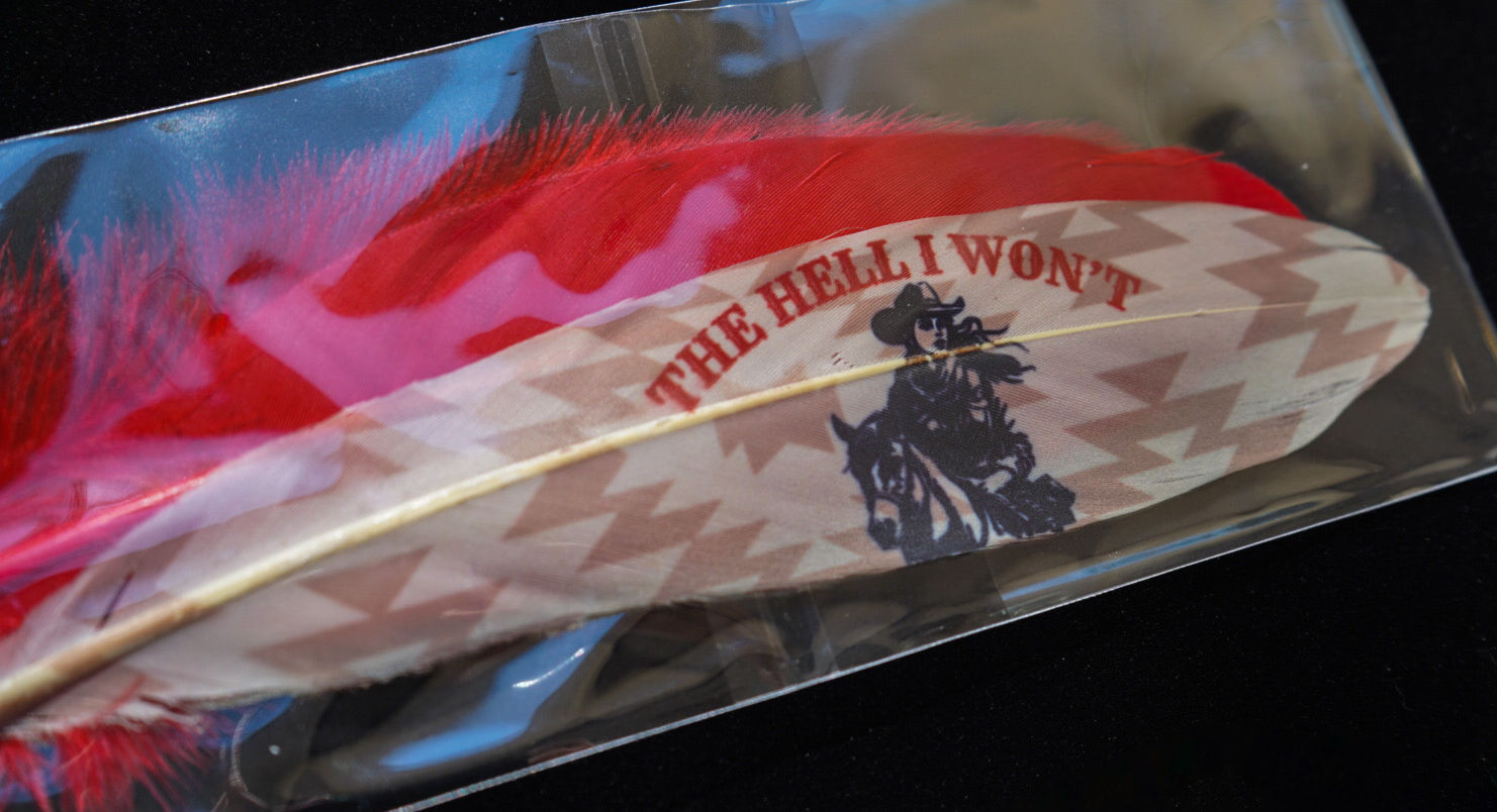 "The Hell I Won't" Hat Feather