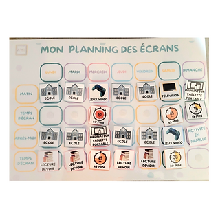 Mon Planning des écrans