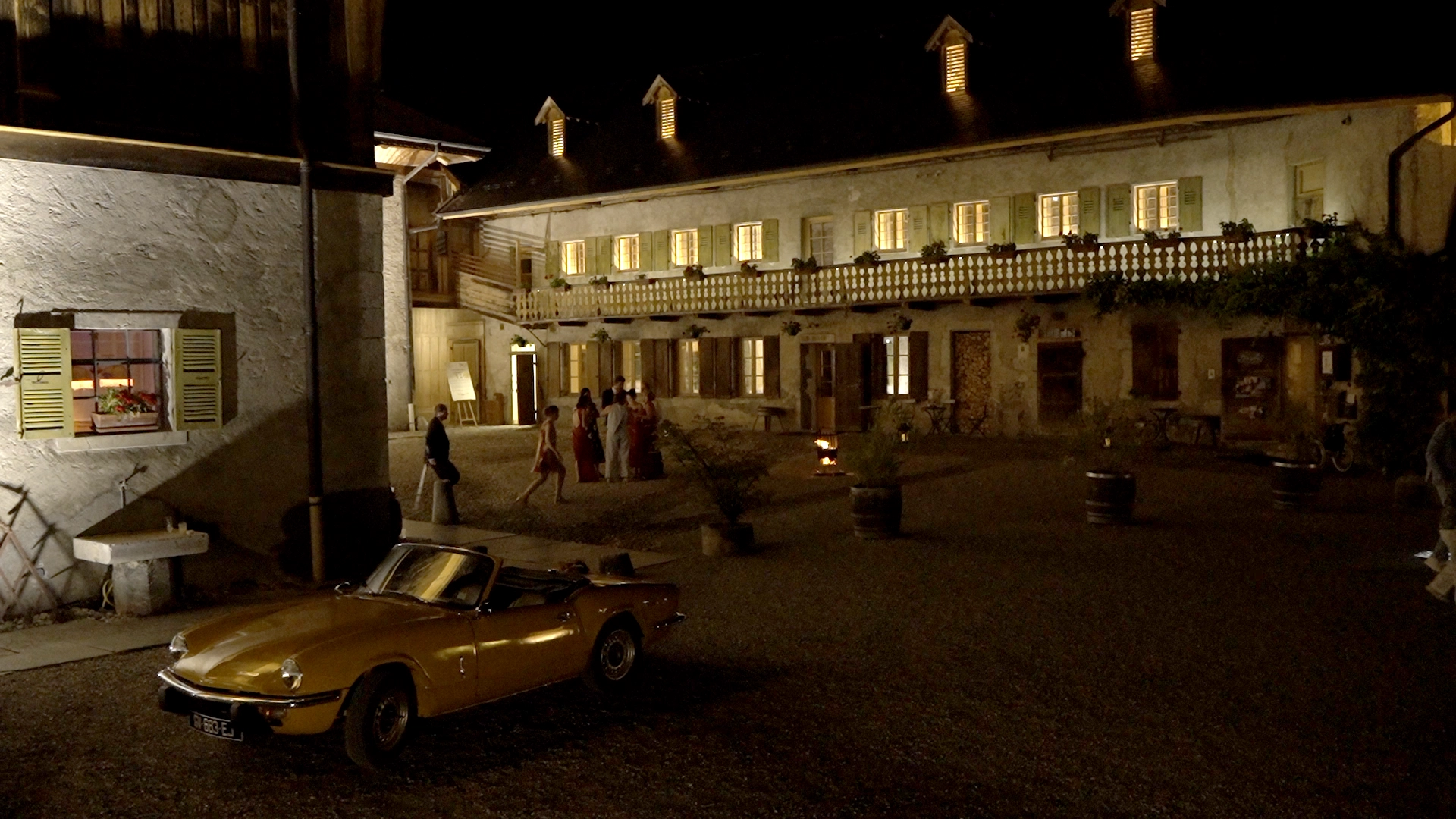 la ferme de Gy la nuit