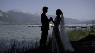 un mariage au bord du lac d'Annecy