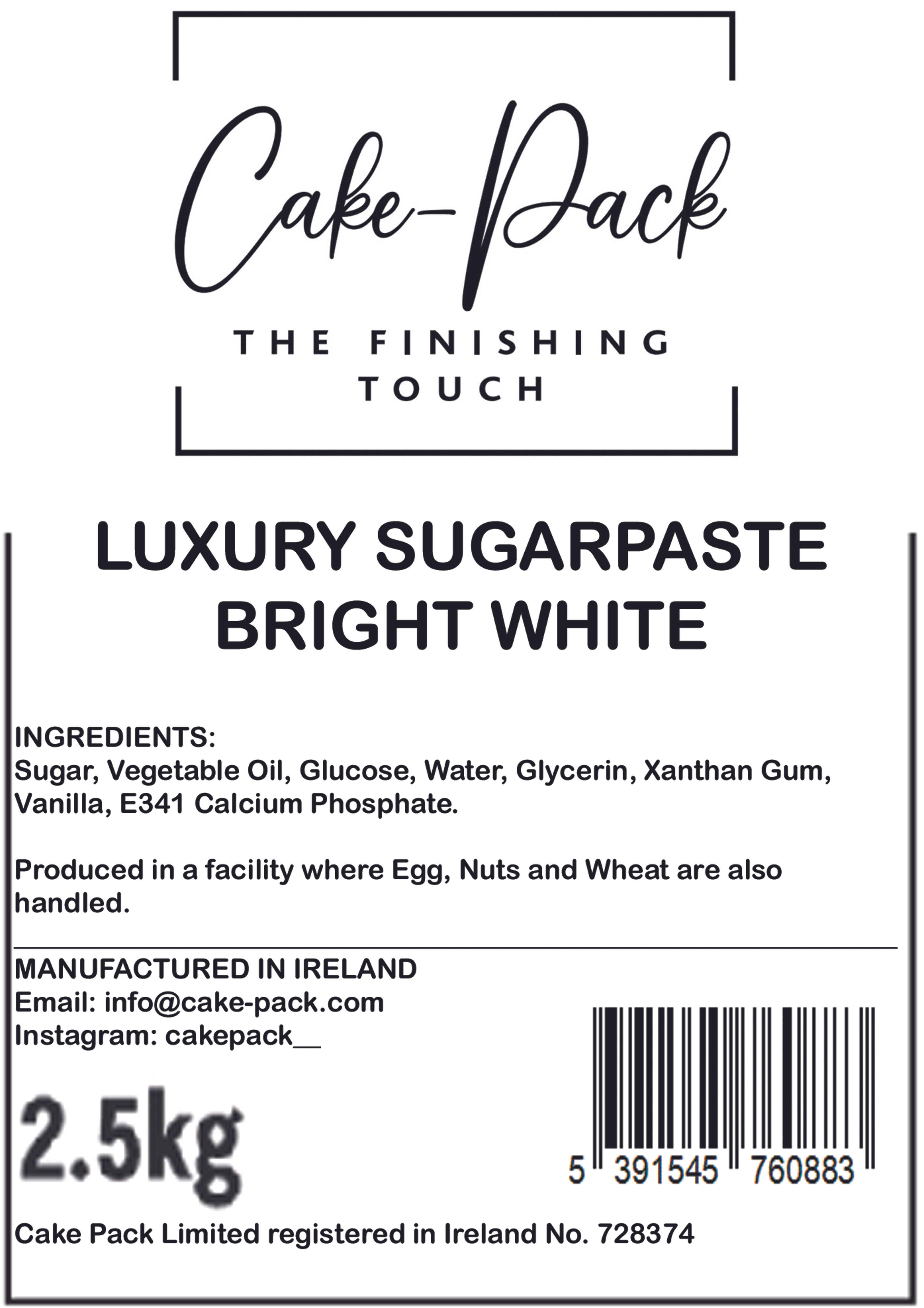 Bright White Luxury Sugarpaste 2.5kg