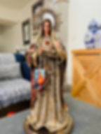 Miniatura: Sagrado Corazón de Maria, brocado.