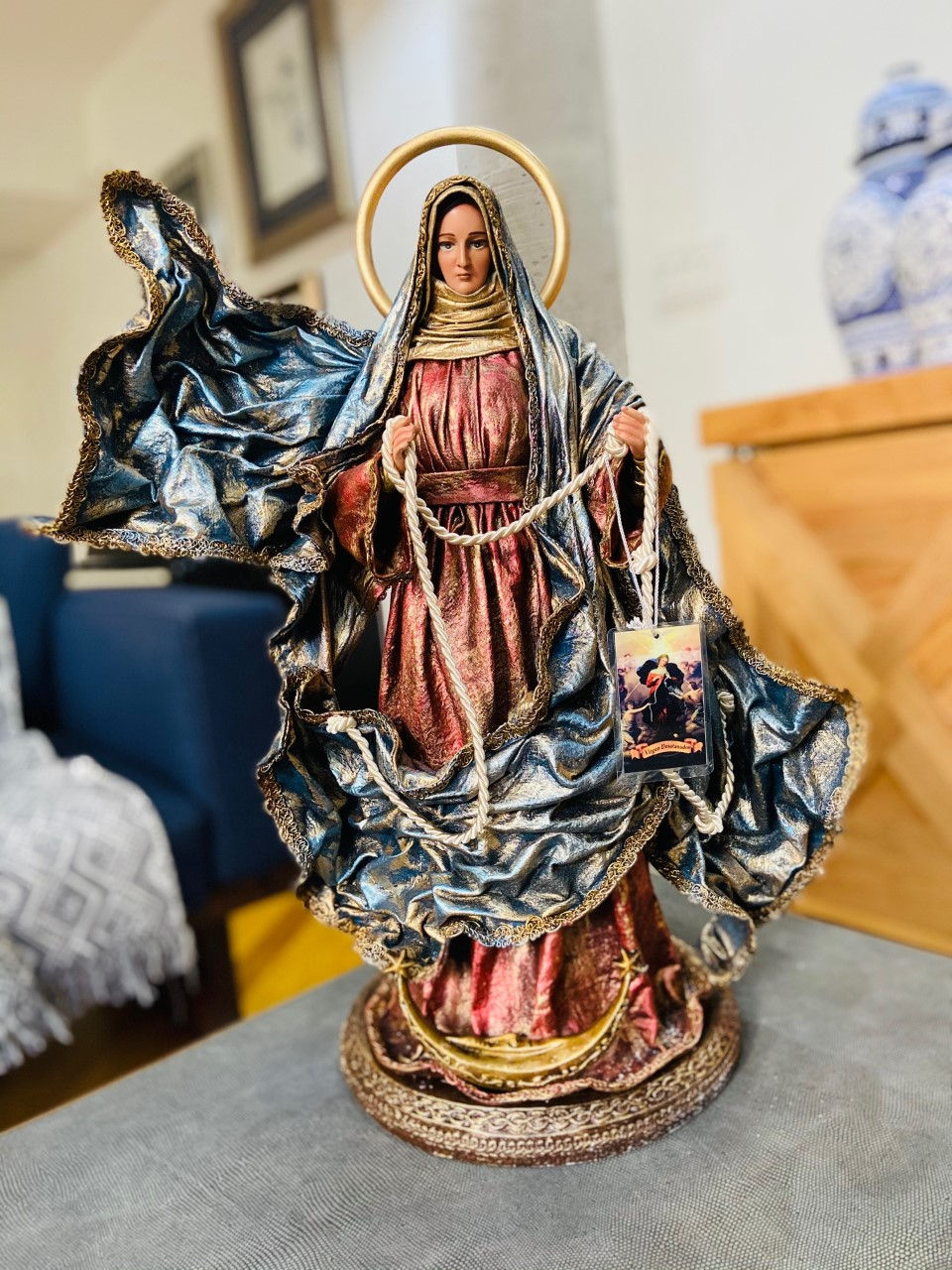 Virgen Desatadora de nudos, oxido.