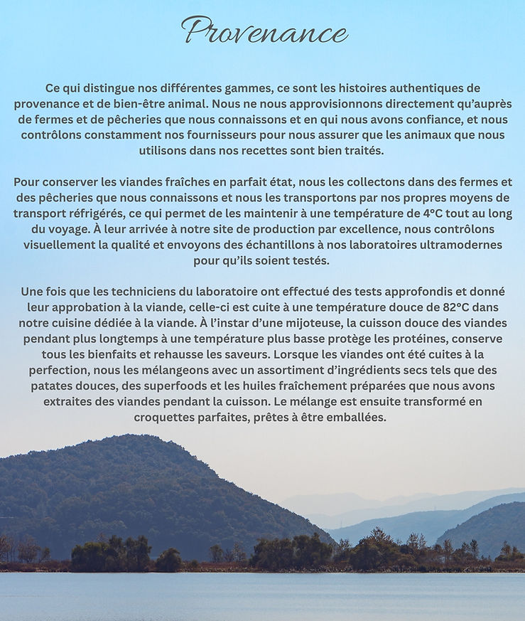 Provenance Ce qui distingue nos différen