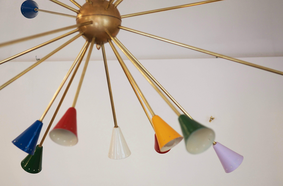 Thumbnail: Lustre dans le style des créations italiennes des années 60