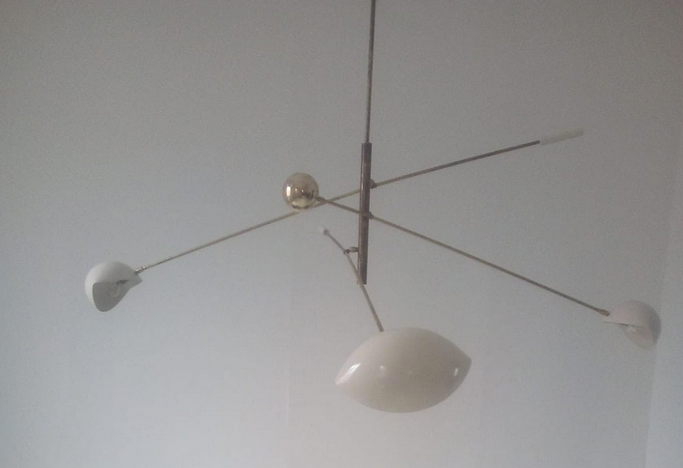 Thumbnail: Suspension Wink 3 Bras Blanc