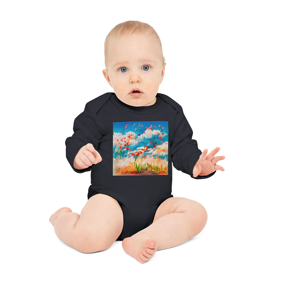 Thumbnail: Earth Angels Collection x Magic Peter Art Baby Long-Sleeve Organic Bodysuit