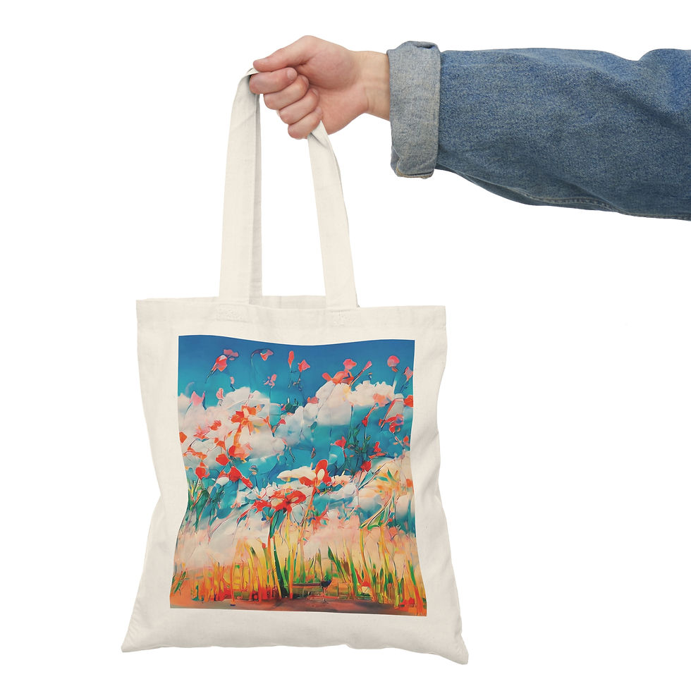 Thumbnail: Earth Angels Collection x Maciek Peter Kozlowski Art Natural Tote Bag
