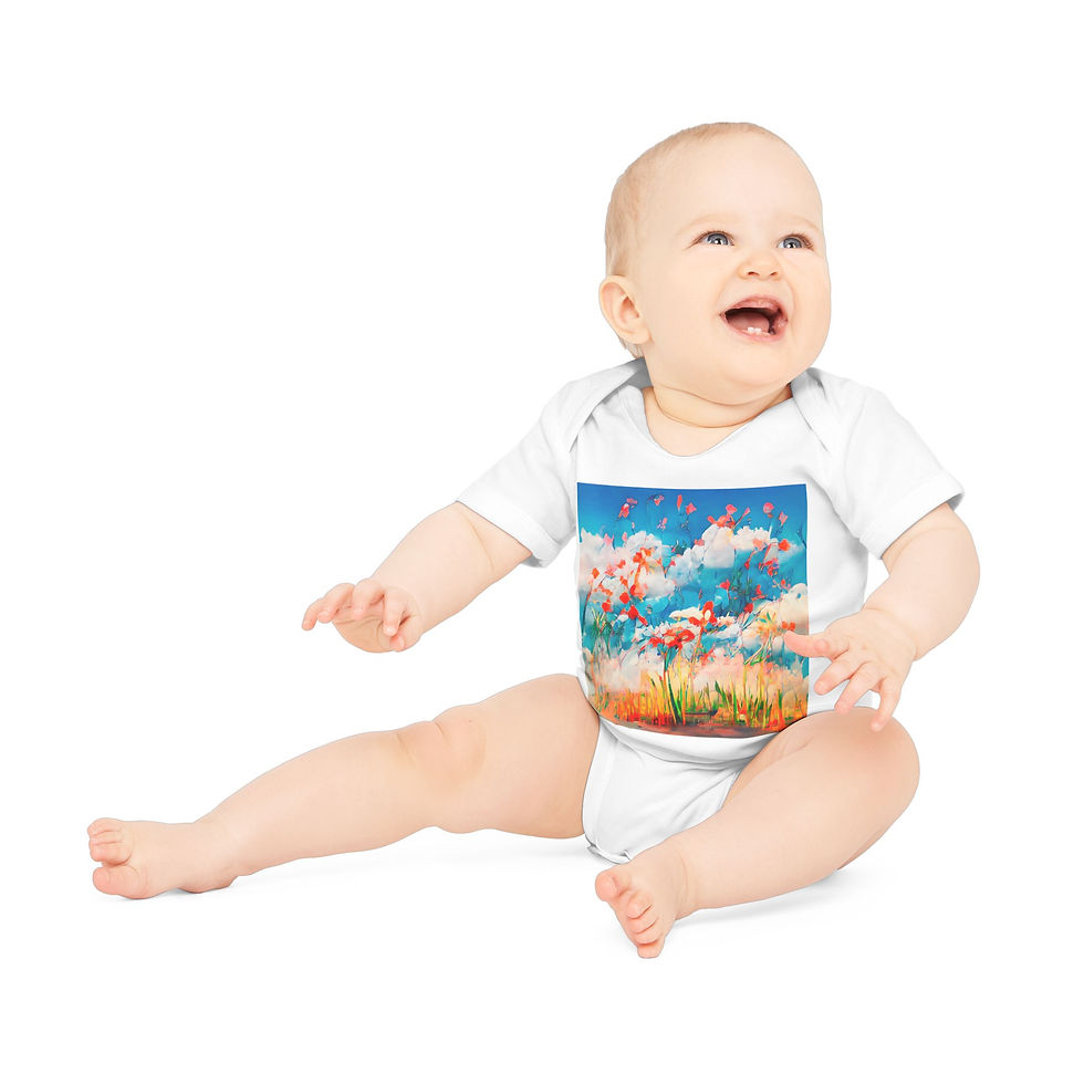 Thumbnail: Earth Angels Collection x Magic Peter Art Baby Organic Short Sleeve Bodysuit