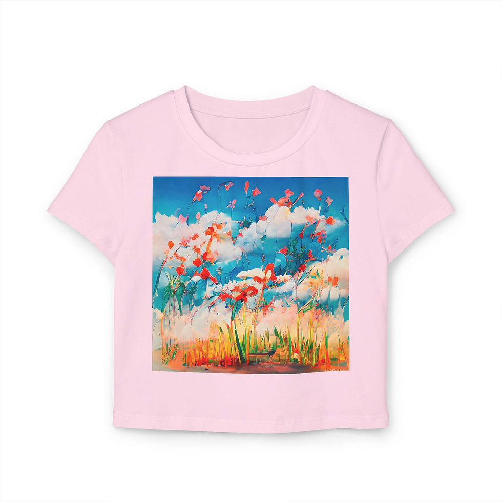 Thumbnail: Earth Angels Collection x Maciek Peter Kozlowski Art Women's Baby Tee