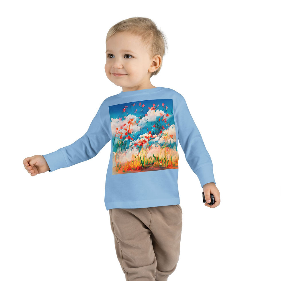 Thumbnail: Earth Angels Collection x Maciek Peter Kozlowski Art Toddler Long Sleeve Tee