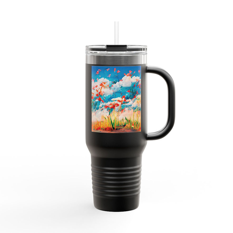 Thumbnail: Earth Angels Collection x Maciek Peter Kozlowski Art Insulated Travel Mug, 40oz