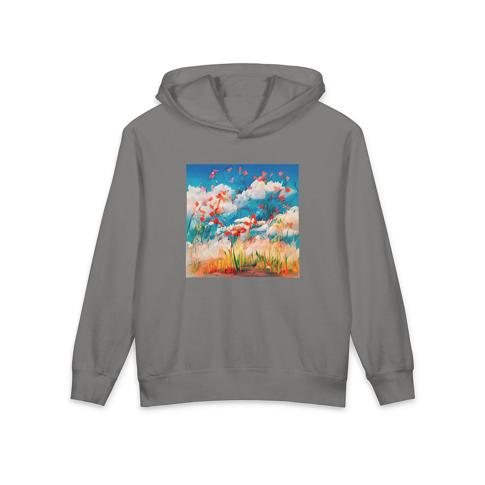 Thumbnail: Earth Angels Collection x Magic Peter Art Lightweight Youth Hooded Sweatshirt