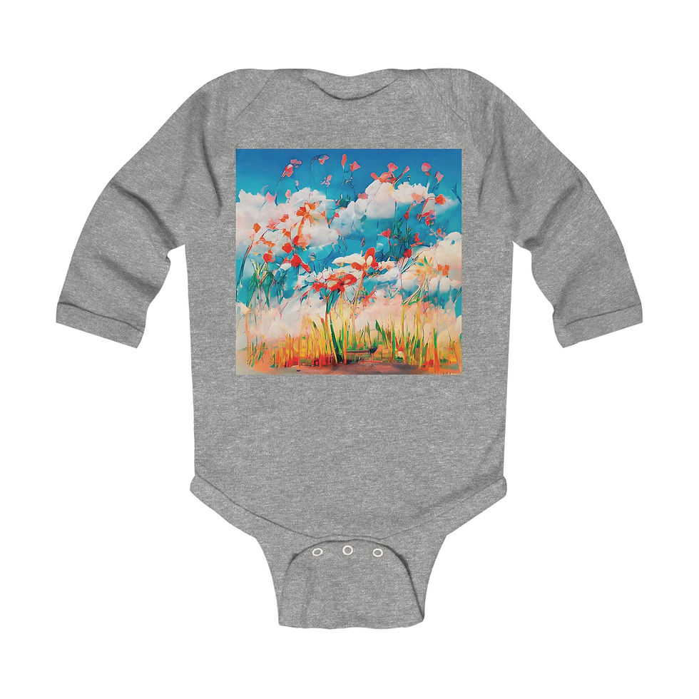 Thumbnail: Earth Angels Collection x Maciek Peter Kozlowski Art Infant Long Sleeve Bodysuit