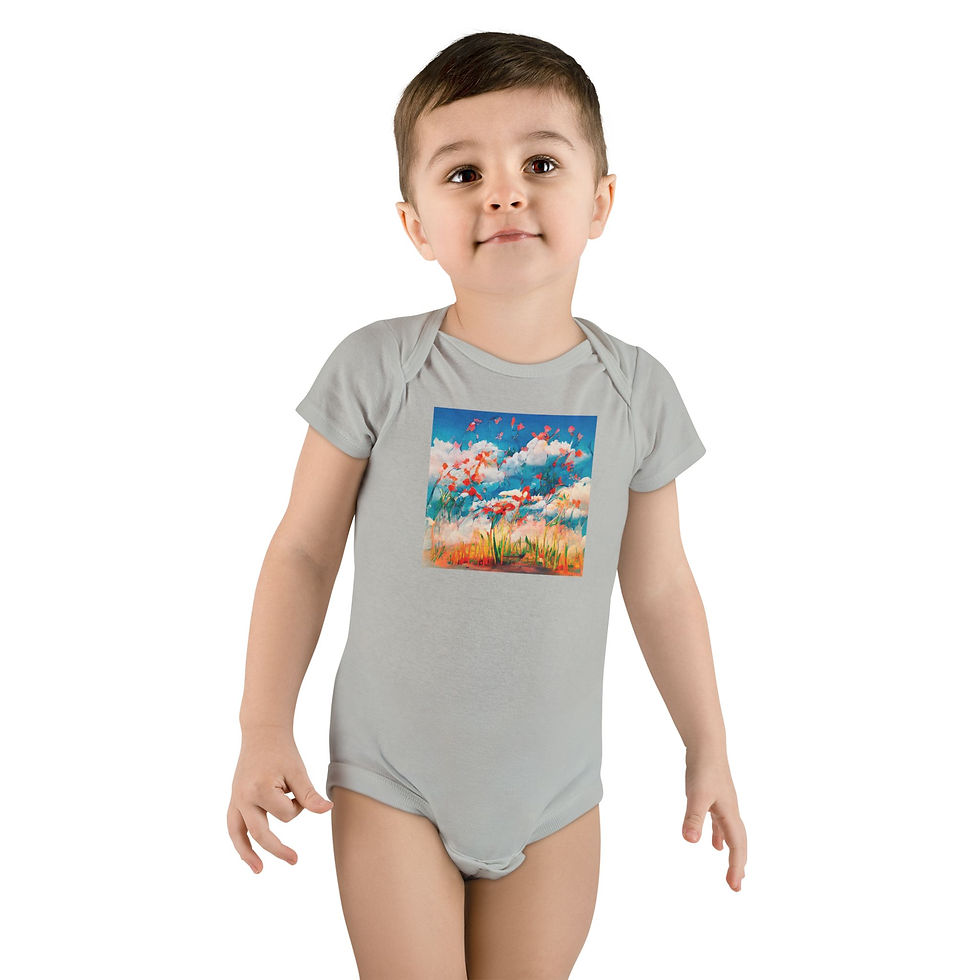 Thumbnail: Earth Angels Collection x Maciek Peter Kozlowski Art Baby Short Sleeve Onesie®