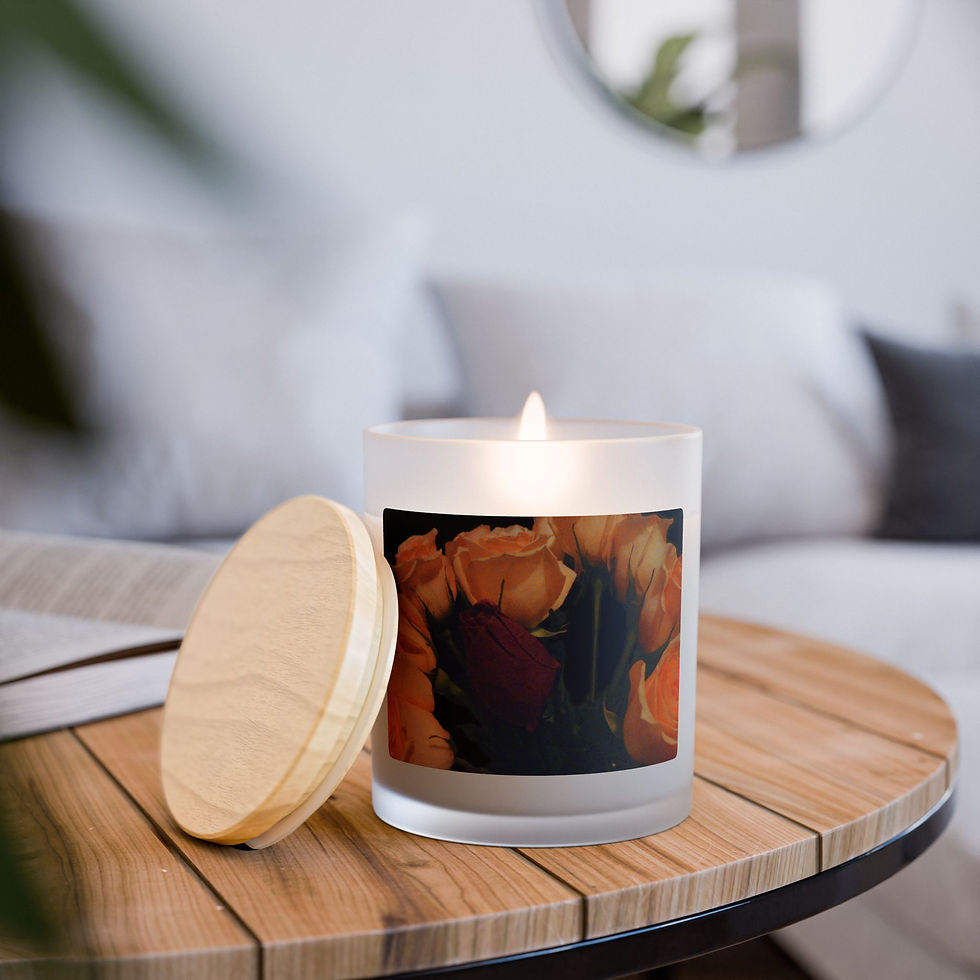 Thumbnail: Earth Angels Collection History 02 Frosted Glass Candle, 11oz