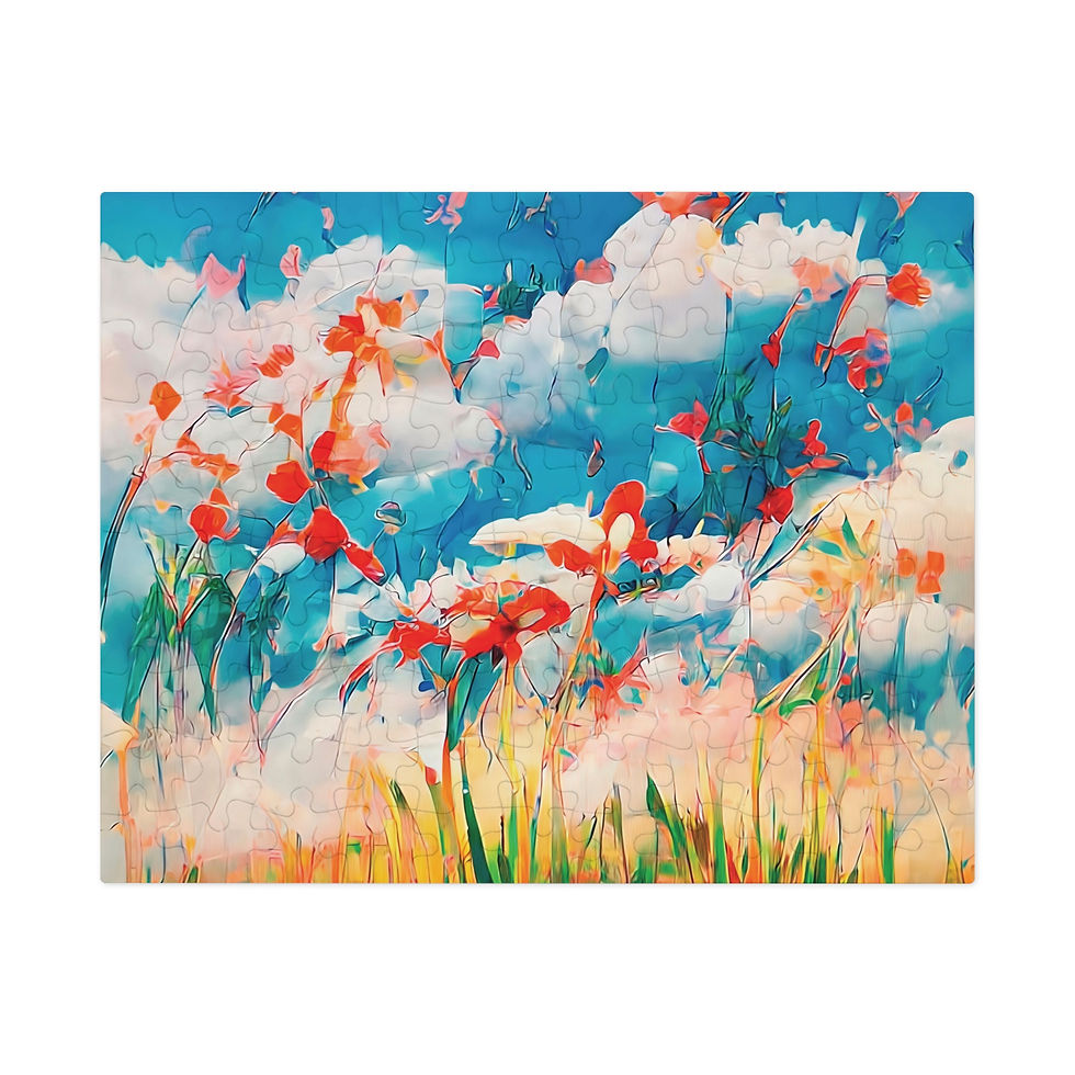 Thumbnail: Earth Angels Collection x Maciek Peter Kozlowski Art Jigsaw Puzzle with Tin