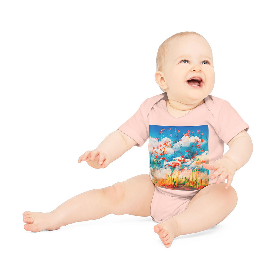 Thumbnail: Earth Angels Collection x Magic Peter Art Baby Organic Short Sleeve Bodysuit