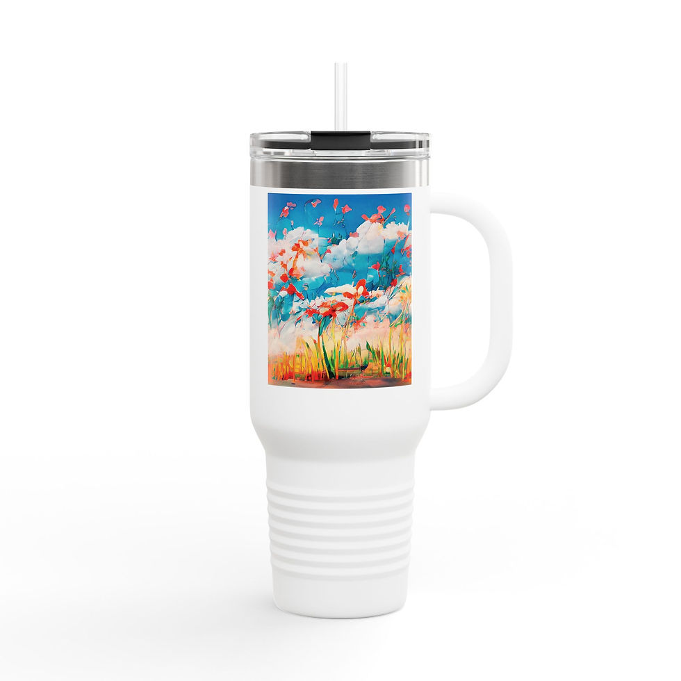 Thumbnail: Earth Angels Collection x Maciek Peter Kozlowski Art Insulated Travel Mug, 40oz