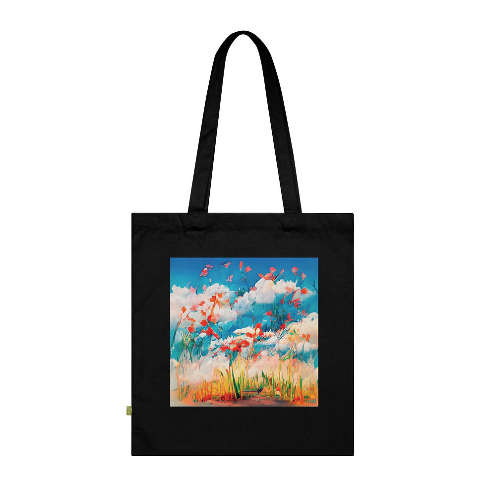 Thumbnail: Earth Angels Collection x Maciek Peter Kozlowski Art Organic Cotton Tote Bag