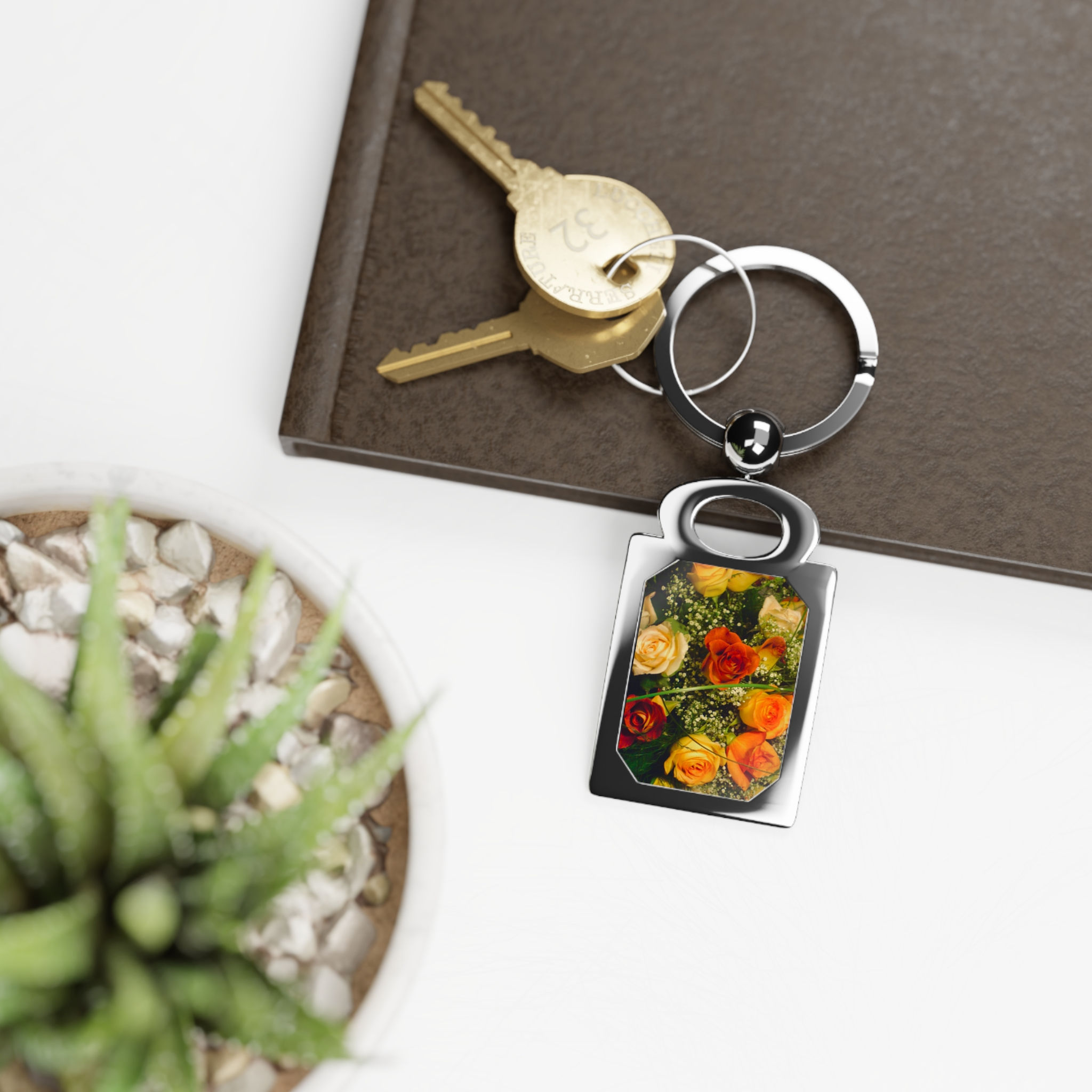 Earth Angels Collection History 04 Rectangle Photo Keyring