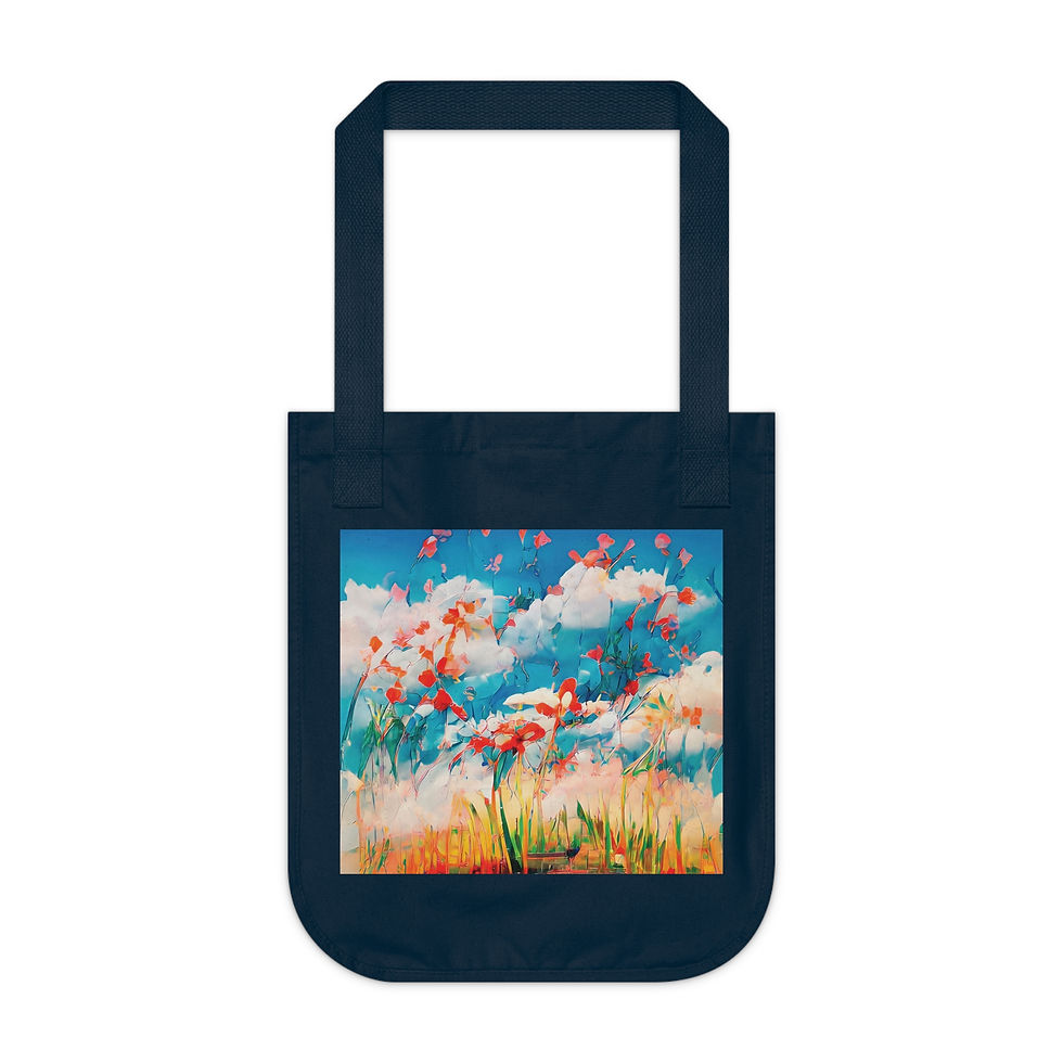 Thumbnail: Earth Angels Collection x Maciek Peter Kozlowski Art Organic Canvas Tote Bag