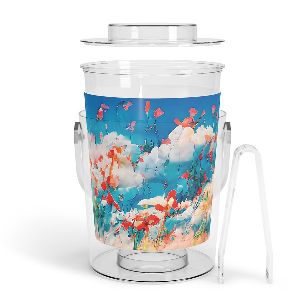 Thumbnail: Earth Angels Collection x Maciek Peter Kozlowski Art Ice Bucket with Tongs