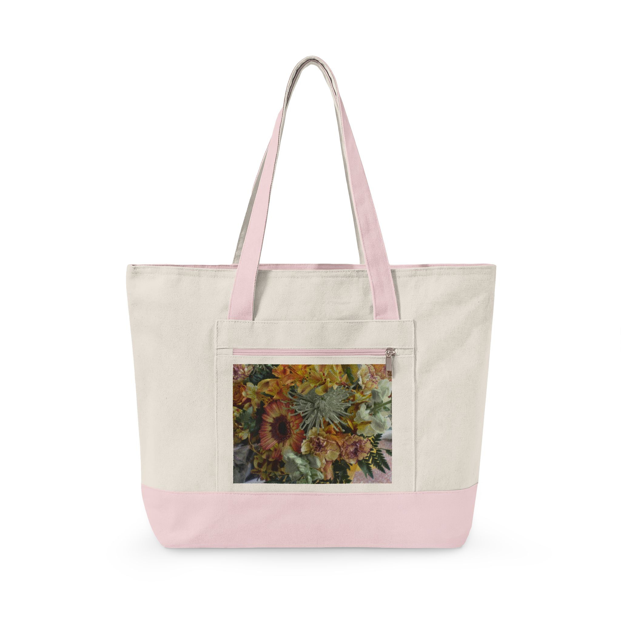 Earth Angels Collection History 03 Zippered Canvas Tote