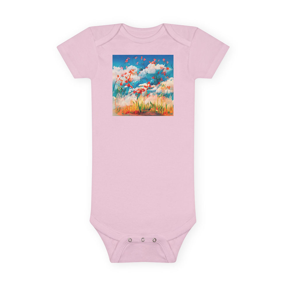 Thumbnail: Earth Angels Collection x Maciek Peter Kozlowski Art Baby Short Sleeve Onesie®