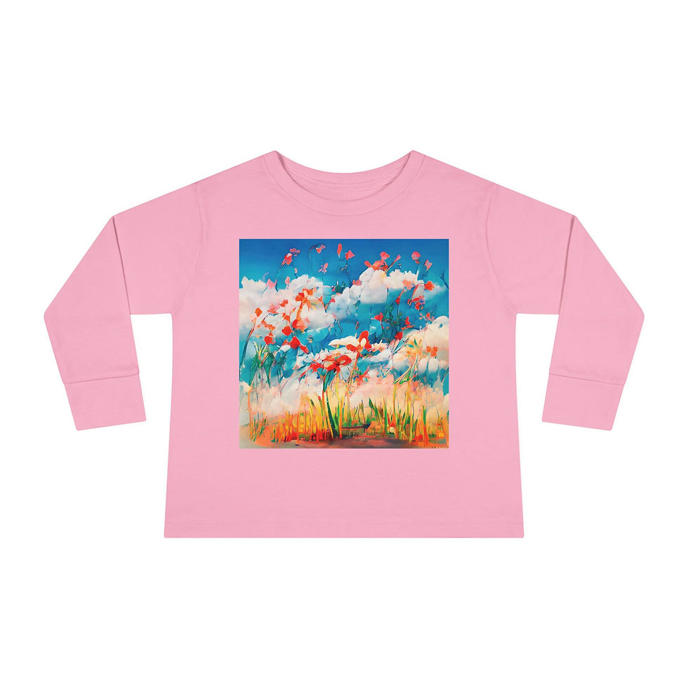 Thumbnail: Earth Angels Collection x Maciek Peter Kozlowski Art Toddler Long Sleeve Tee
