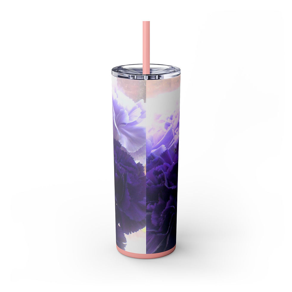Thumbnail: Earth Angels Collection History 01 Skinny Tumbler with Straw, 20oz