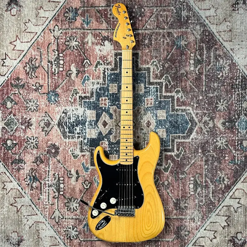 Thumbnail: 1976 Fender Stratocaster Vintage Left Handed Natural Electric Guitar W/ Hardshel
