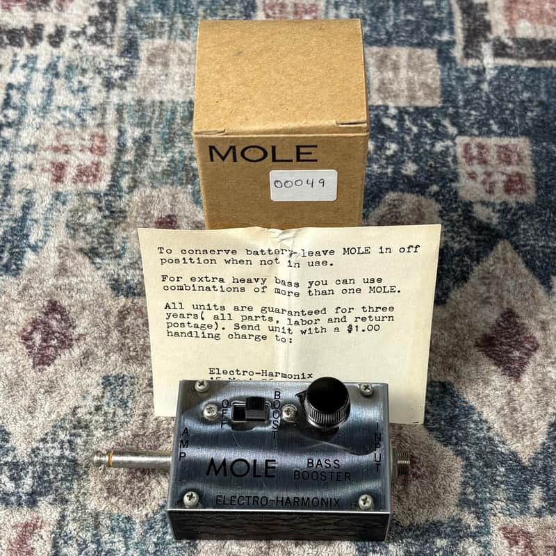 1970 Electro-Harmonix Mole Amplifier Plug In Bass Booster EH2003 NOS Vintage V1 