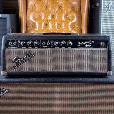 1967 Fender Bassman Amp Vintage Blackface AB165 CBS Tube Amplifier Head 