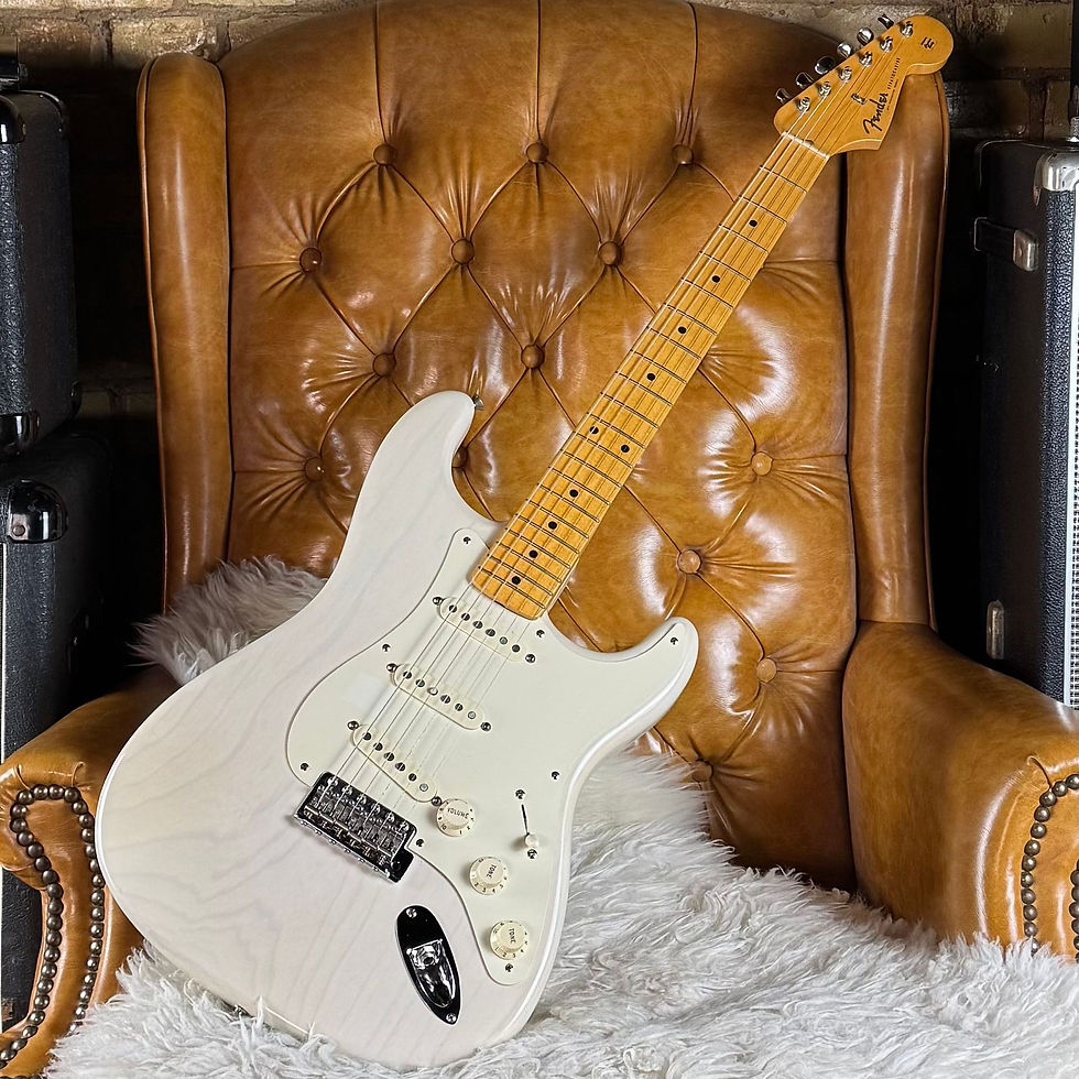 Thumbnail: 2008 Fender American Vintage 57 Stratocaster White Blonde Made In USA Guitar!