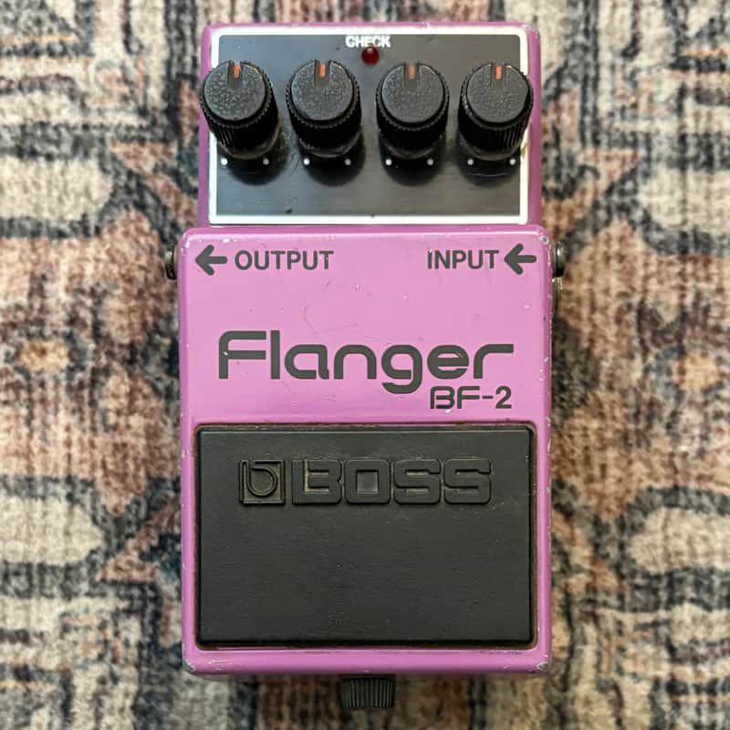 1984 Boss BF2 Flanger Vintage Black Label MIJ Made In Japan Guitar Effect Pedal!