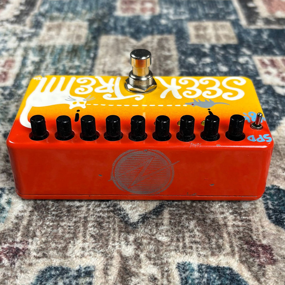 Thumbnail: Zvex Seek Trem 10th Anniversary Hand Painted Tremolo Guitar Effect Pedal!