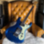 1965 Mosrite Ventures Model Blue Metallic Vintage Made In USA Electric Guitar W/