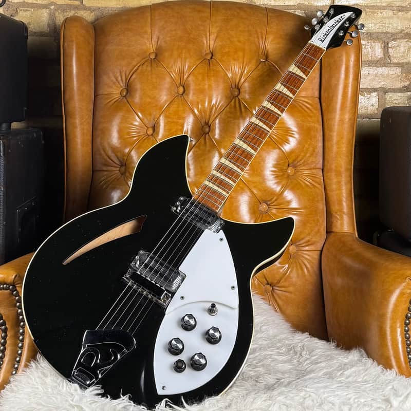 1968 Rickenbacker 360 OS Jetglo Vintage Old Style Double Bound Electric Guitar W