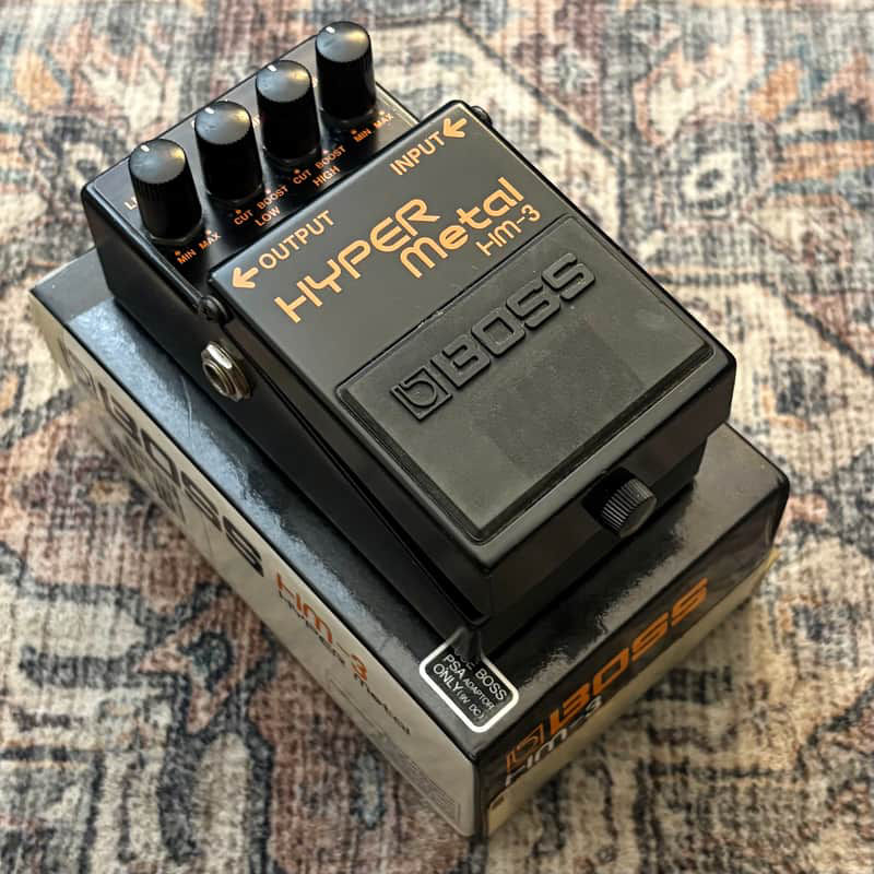 1995 Boss HM3 Hyper Metal Vintage Distortion Guitar Effect Pedal W/ Original Box