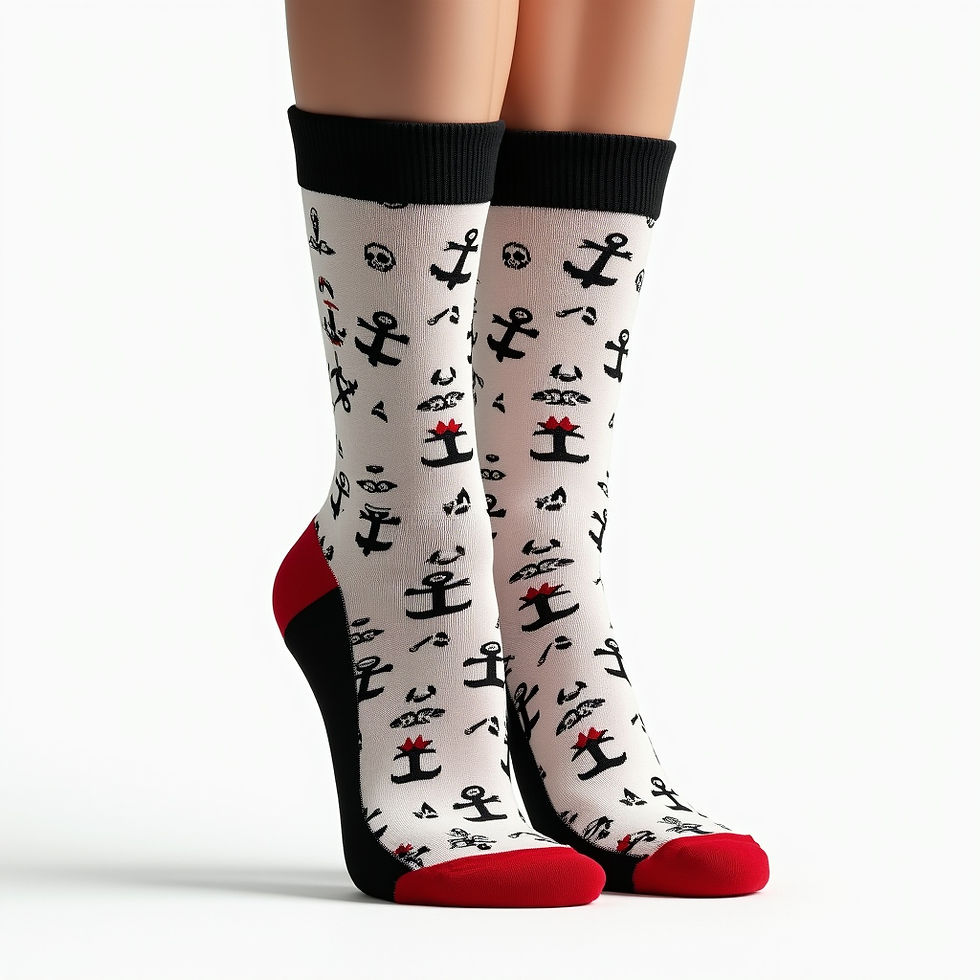 Graphic Tattoo Socks