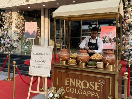 Enrose Serving Golgappa every Sunday
