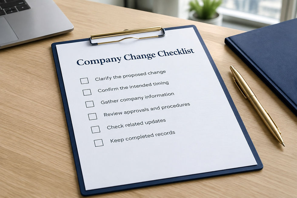 A practical checklist to help business owners prepare for changes to their Hong Kong company.