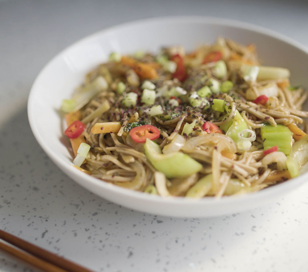 Gluten Free and Vegan Yakisoba