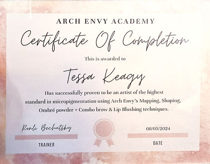 Arch Envy Certificate